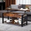 Lift Top Coffee Table 41.7" Rectangle Coffee Table for Living Room Brown