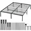 Full Size Bed Frame, 14 inch Metal Bed Frame Platform, 1500 lbs Loading Capacity Bed Fram Noise Free, Heavy Duty Mattress Foundation, Easy Assembly