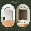 Arch Wall Mirror Vanity Bathroom Large Black Framed Decorative Mount Makeup Shower Shaving Dressing Bedroom Hallway Decor