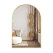 Arch Mirror Wall Vanity Large Bathroom Decorative Mount Gold Framed Makeup Shower Dressing Shaving Bedroom Hallway Decor