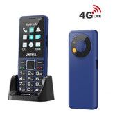 4G Volte  Double Sim Unlocked  Cell Phone SOS Button Seniors Big Button Basic Phone Elderly Mobile Cell Phone Col. Blue