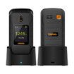 4G Volte HAC Hear Aid Unlocked Flip Cell Phone SOS Button Seniors Big Button Basic Phone Elderly Mobile Cell Phone   (Black)