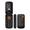 4G Volte HAC Hear Aid Unlocked Flip Cell Phone SOS Button Seniors Big Button Basic Phone Elderly Mobile Cell Phone   (Black)