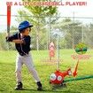 2 In 1 Outdoor Water Spray Sprinklers T Ball Set,Backyard Spinning Airplane Sprinkler Toy Tee Ball Game,Sprays Up to 8ft High Attaches to Garden Hose