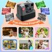 1080P Instant Print Camera for Kids,HD Digital Video Cameras with 3 Rolls Print Paper & 32G Card for Christams Gifts-Black