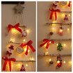 Christmas Wall Hanging Decoration with Red Fruit Luminous Non Woven Christmas Tree for Indoor Outdoor Holiday Scene