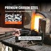 Blacksmith Tongs, 18鈥?Wolf Jaw Tongs, Carbon Steel Forge Tongs with A3 Steel Rivets, for Horseshoes, Curved Shapes, Block Forgings, for Beginner and Seasoned Blacksmiths and Bladesmiths