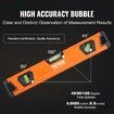 Magnetic Torpedo Level, 48/24/16/10 in Mechanical Level Set, Bubble Vials Ruler for 45/90/180 Degree, Aluminum Alloy Leveler Tool w/ Viewing Window, Shock-Resistant for Measuring Plumbing, Wood