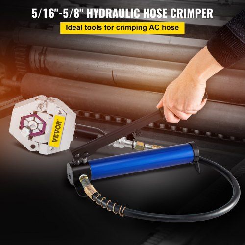 Separable Hydraulic Hose Crimper 7 Dies With Aluminum Pump  A/C Air Condtioning Handheld Crimping Set