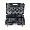 1/2" Drive Impact Socket Set, 33 Piece Socket Set SAE 3/8"-1" and Metric 10-24mm, 6 Point Cr-V Alloy Steel for Auto Repair, Easy-to-Read Size Markings, Rugged Construction, Includes Storage Case