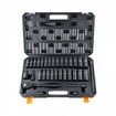 1/2" Drive Impact Socket Set, 33 Piece Socket Set SAE 3/8"-1" and Metric 10-24mm, 6 Point Cr-V Alloy Steel for Auto Repair, Easy-to-Read Size Markings, Rugged Construction, Includes Storage Case