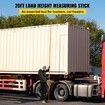 Load Height Measuring Stick 20' Sturdy Truck Height Stick Easy to Read