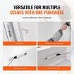Drywall Skimming Kit, Handle + Fixator Smoothing Knife Accessory, Professional Skim Coat Tools For Drywall, Wipe/Drywall Knife, for Gyprock / WallBoard / Plasterboard (No Blade)