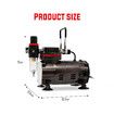 Airbrush Kit Compressor Sprayer Gun Painting Air Brush Set Machine Equipment for Car Decoration Model Art Makeup Nails Tattoo Graffiti