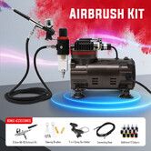 Airbrush Kit Compressor Painting Spray Gun Air Brush Sprayer Set Equipment Machine for Model Art Car Decoration Nails Makeup Tattoo Graffiti