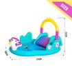 Bestway Magical Unicorn Carriage Water Play Centre Slide Playset Pool Toys 2.74x1.98x1.37m Outdoor Backyard Park Beach Playground Activity Station