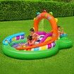 Bestway Playcentre Sing N Splash Pool Slide 2.95x1.90x1.37m Playground Inflatable Water Park Pretend Play Set Toys Outdoor Backyard Activity Centre