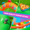 Bestway Playcentre Sing N Splash Pool Slide 2.95x1.90x1.37m Playground Inflatable Water Park Pretend Play Set Toys Outdoor Backyard Activity Centre