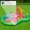 Bestway Playcentre Sing N Splash Pool Slide 2.95x1.90x1.37m Playground Inflatable Water Park Pretend Play Set Toys Outdoor Backyard Activity Centre