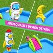 Bestway Water Play Centre Pool Slide Toys Set Little Astronaut Playground 228x206x84cm Inflatable Splash Park Outdoor Beach Backyard Activity Game