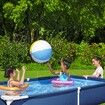 Bestway Swimming Pool Rectangular Above Ground Pools 221x150x43cm Steel Pro Frame Easy Set Up for Outdoor Backyard Kids Water Play Centre