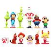 Whoville Miser 12 Piece Playset Featuring Cindy Lou Who, Max and Other Whoville Figures