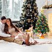 45cm Tabletop Christmas Tree, Artificial Mini Xmas Pine Tree with LED String Lights and Ornaments,Christmas Decoration Tree Decor