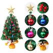 45cm Tabletop Christmas Tree, Artificial Mini Xmas Pine Tree with LED String Lights and Ornaments,Christmas Decoration Tree Decor