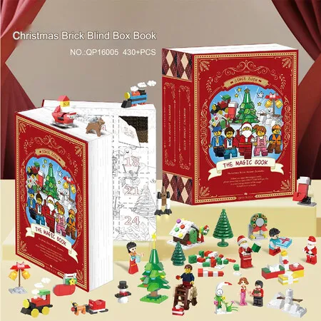 Advent Calendar 2024 Christmas Building Blocks Kit, 24 Days Surprise ...