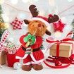 Christmas Tree Singing Dancing Electric Plush ELK Toy Lights Animated Table Decor Family Gift