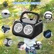 Automatic Bubble Machine Upgrade Bubble Blower with 2 Fans,20000+ Bubbles Per Minute Bubbles,Portable Bubble Maker Operated by Plugin or Batteries for Indoor Outdoor Birthday Party (Black)