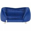 Pet Sofa, Dog Couch for Medium-Sized Dogs and Cats, 28x20x12 inch Soft Velvety Dog Sofa Bed, 37kg Loading Cat Sofa, Dark Blue