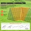 Chicken Tunnels, 729 x 200 x 61.5cm(LxWxH) Chicken Tunnels for Yard, Portable Chicken Tunnels for Outside with Corner Frames, 2 Sets, Suitable for Chickens, Ducks, Rabbits