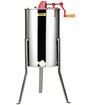 Manual Honey Extractor, 3 Frames Honey Spinner Extractor, Stainless Steel Beekeeping Extraction, Honeycomb Drum Spinner with Lid, Apiary Centrifuge Equipment with Height Adjustable Stand