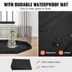 Dog Playpen, 8 Panels Foldable Metal Dog Exercise Pen with Bottom Pad, 24" H Pet Fence Puppy Crate Kennel with Ground Stakes, Indoor Outdoor Dog Pen for Small Medium Pets, for Camping, Yard