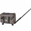 Cat Carrier with Wheels Airline Approved Rolling Pet Carrier 22 lbs Grey