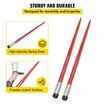 Pair Hay Spear 49" Bale Spear 3000 lbs Capacity, Bale Spike Quick Attach Square Hay Bale Spears 1 3/4", Red Coated Bale Forks, Bale Hay Spike with Hex Nut & Sleeve for Buckets Tractors Loaders