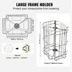 Manual Honey Extractor, 2/4 Frames Honey Spinner Extractor, Stainless Steel Beekeeping Extraction, Honeycomb Drum Spinner with Lid, Apiary Centrifuge Equipment with Height Adjustable Stand
