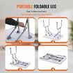 Pet Grooming Table Two Arms with Clamp, 915 x 610mm Dog Grooming Station, Foldable Pets Grooming Stand for Medium and Small Dogs, Free Two No Sit Haunch Holder with Grooming Loop, Bearing 150kg