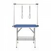 Pet Grooming Table Two Arms with Clamp, 915 x 610mm Dog Grooming Station, Foldable Pets Grooming Stand for Medium and Small Dogs, Free Two No Sit Haunch Holder with Grooming Loop, Bearing 150kg
