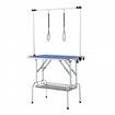 Pet Grooming Table Two Arms with Clamp, 915 x 610mm Dog Grooming Station, Foldable Pets Grooming Stand for Medium and Small Dogs, Free Two No Sit Haunch Holder with Grooming Loop, Bearing 150kg