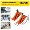 2pcs Tractor Bucket Protector Ski Edge Tamer Protector Snow Removal Orange