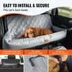 Dog Booster Car Seat Pet Car Seat for Medium Large Dog up to 45.4 kg Gray