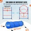 Dog Agility Training Equipment 5 PCS Set with Hurdles Tunnel Jump Ring