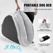 Human Dog Bed 1825x1220x254 mm Human Size Dog Bed Washable Faux Rabbit Fur