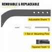Box Blade Shank, 46.4cm Scarifier Shank, 4 Holes Box Scraper Shank, Ripper Shank with Removable Tapered Teeth and Pins, Adjustable Shanks Assembly for Replacement, Digging, Plowing