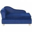 Pet Sofa, Dog Couch for Medium-Sized Dogs and Cats, 30x18x16 inch Soft Velvety Dog Sofa Bed, 37kg Loading Cat Sofa, Blue