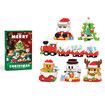 6 In 1 Christmas Building Bricks Set Kid Compatible Christmas Decor with Santa  Snowman Gingerbread Man and Elk Figures