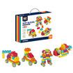 66PCS Soft Rubber Building Blocks Set Educational STEM Toys for Toddlers Sensory Stacking Blocks For Holiday Parties Christmas and Gifts