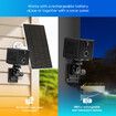 WiFi IP Security Camerax4 CCTV Set 1080P HD Wireless Night Vision Home Surveillance System Solar Battery Powered Waterproof